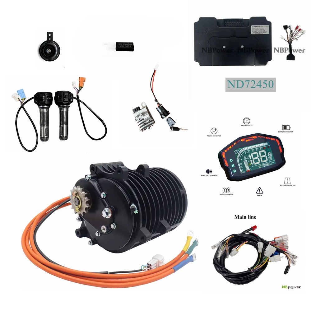 Mid Drive Motor Kit 72V 3000W - Kit de Conversión de Motor de