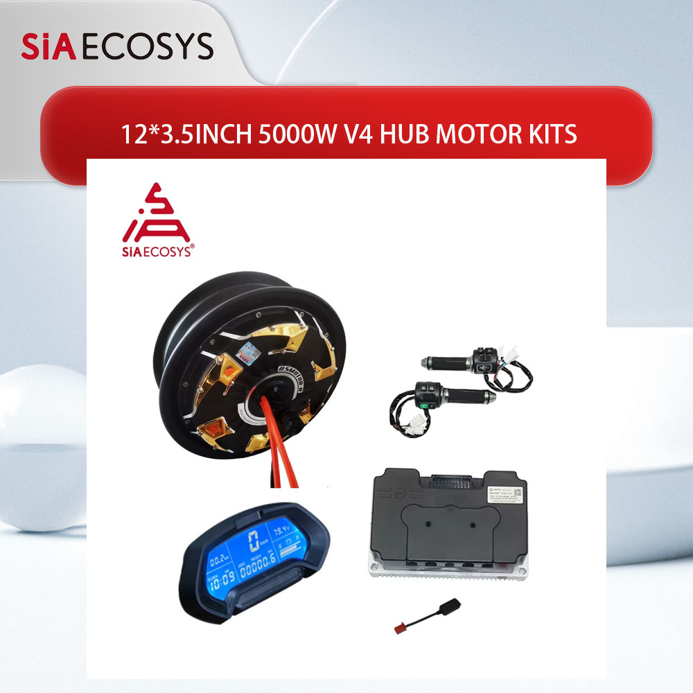 Electric Motorcycle Conversion Kit 72V - Motor QS de 12x3,5 pulgadas, 5000W,