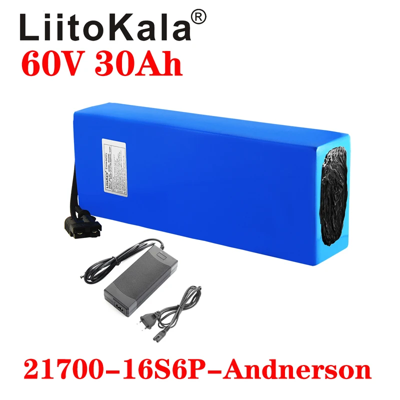 LiitoKala-batería de litio par - 60V 30Ah Electric Scooter Battery reseña y precio