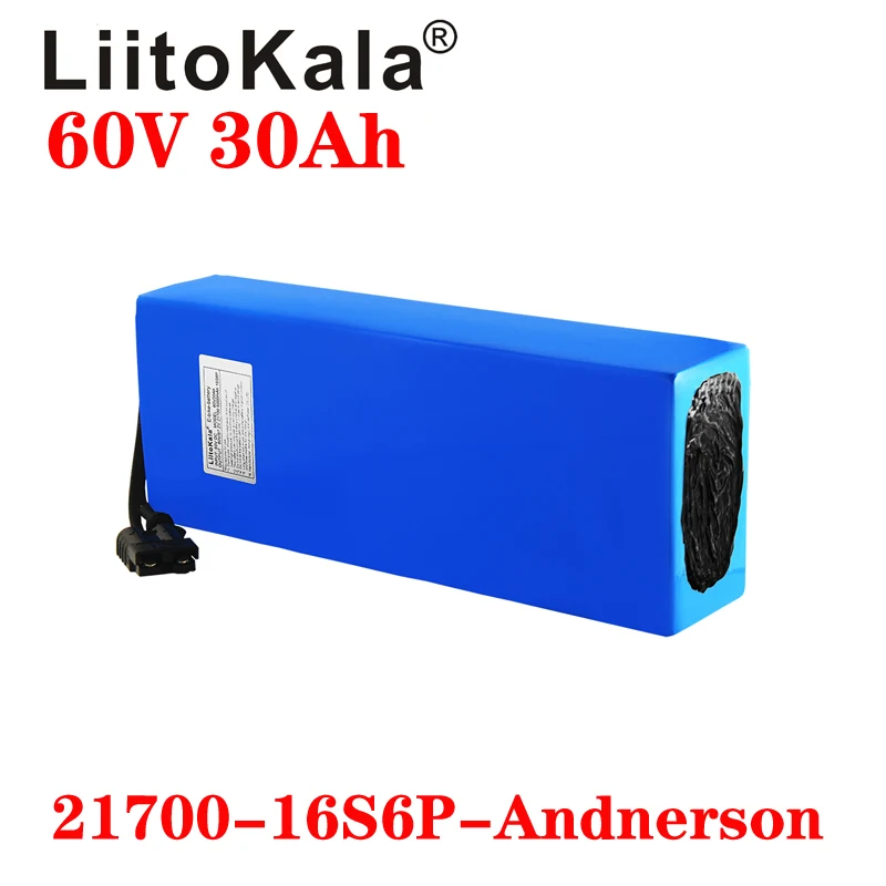LiitoKala-batería de litio par - 60V 30Ah Electric Scooter Battery reseña y precio