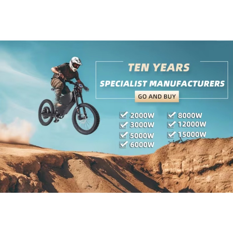 Bicicleta Eléctrica de Enduro  - 72V 12000W Electric Dirt Bike reseña y precio