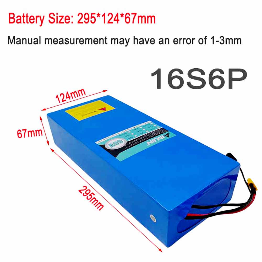 Batería de iones de litio 16S6 - 60V 30Ah Electric Scooter Battery reseña y precio